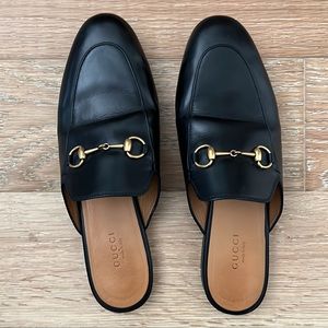 Black Gucci Princetown Mules